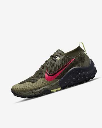 Nike Wildhorse 7 Verde Oliva Rojos | MX 2563